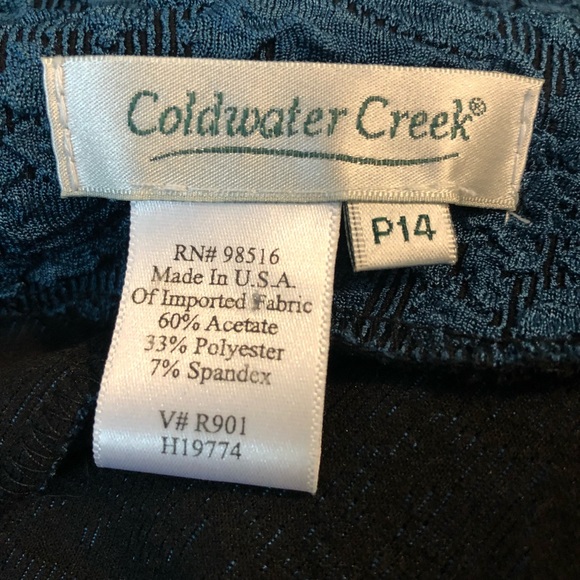 Vintage Coldwater Creek Floral Textured Blazer - Picture 7 of 7